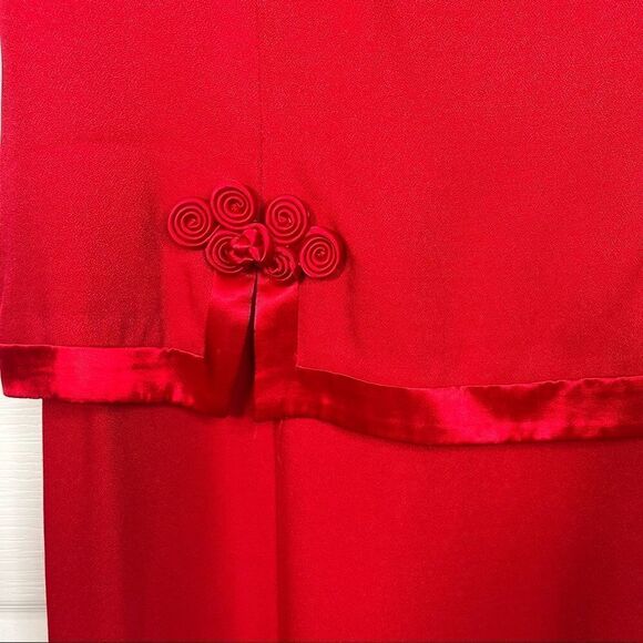 Jessica Howard Red Maxi Dress Sz 12 Vintage Nordstrom NWT - Picture 5 of 15